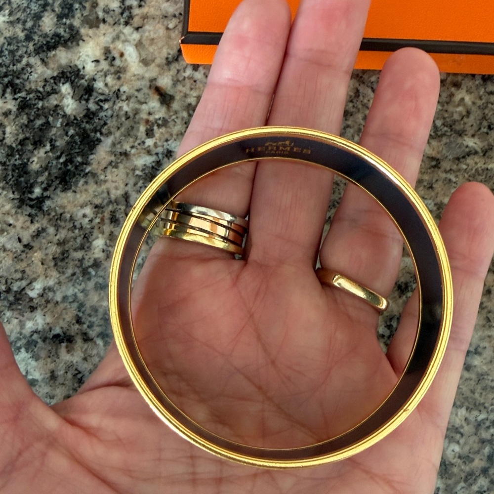 Hermes Feux D’artifice Vintage Enamel Bangle - Picture 7 of 13
